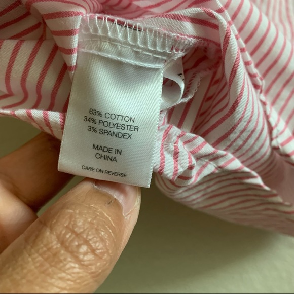 New York and Company Striped Button-up in Size XS - Picture 11 of 13